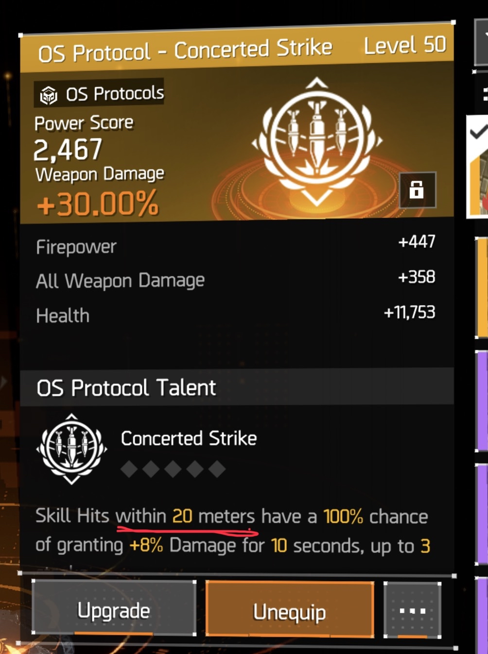 Skill range description mismatch